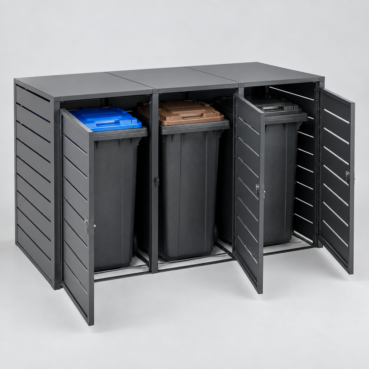 Metall-Gartenbox 180 cm – originale Detailansicht