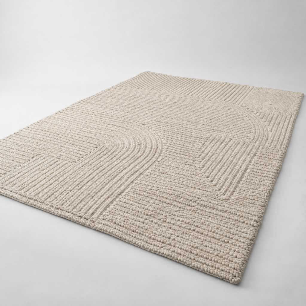 Teppich aus recycelter Wolle 200x300 cm – originale Detailansicht